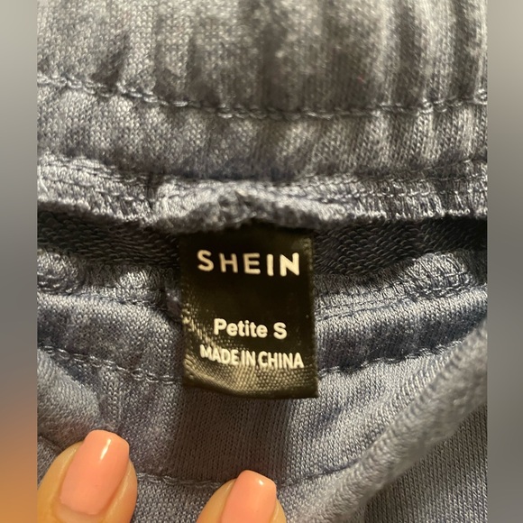 2/$15 Shein Petite Blue Wide Leg Sweatpants - Picture 2 of 3